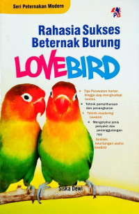 Image of Rahasia sukses beternak burung lovebird